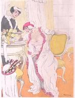 In nachtjapon (lijst optie, Lithos), Antiek en Kunst, Kunst | Litho's en Zeefdrukken, Verzenden