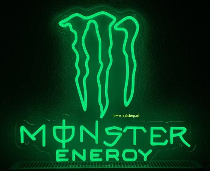 Monster NEON sign bord led lichtbord verlichting lamp XXL, Verzamelen, Merken en Reclamevoorwerpen, Nieuw, Verzenden