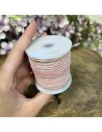 Leren koord rol 1,5mm 50m roze, Nieuw