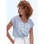 Elbsand T-shirt Eldis met logoprint, korte mouwen shirt, Verzenden, Nieuw