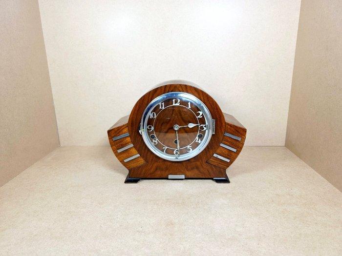 Pendule - Messing, Hout - 1920-1930, Antiek en Kunst, Antiek | Klokken