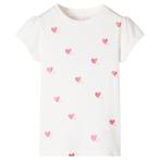 vidaXL Kindershirt 128 ecru, Verzenden, Nieuw