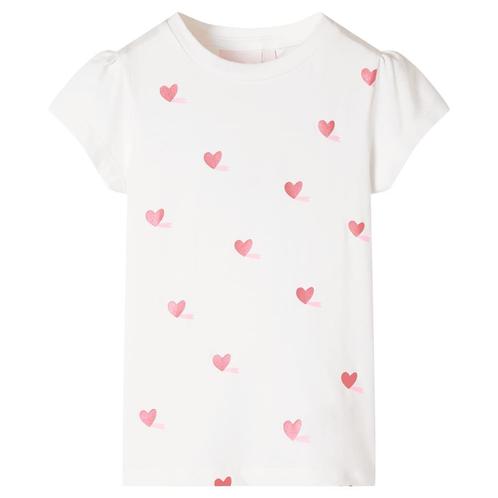 vidaXL Kindershirt 128 ecru, Kinderen en Baby's, Kinderkleding | Overige, Nieuw, Verzenden