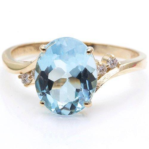 Zonder Minimumprijs - Ring - 14 karaat Geel goud Topaas -, Sieraden, Tassen en Uiterlijk, Ringen