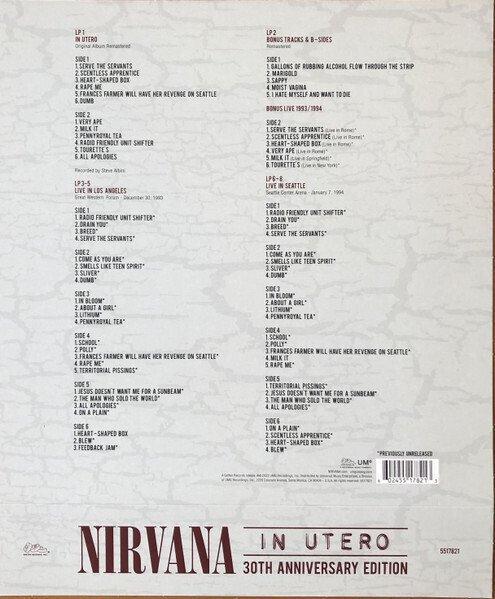 Nirvana - In Utero || Deluxe Edition || 8LP boxset || Mint &, Cd's en Dvd's, Vinyl Singles
