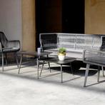 Salontafel set Aymavilles 2-delig tuintafels antracietgrijs, Verzenden, Nieuw