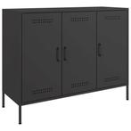 Zwart Stalen Dressoir | Tweedekansje | Snel Bezorgd, Huis en Inrichting, Kasten | Dressoirs, Minder dan 50 cm, IndustriÃ«le stijl