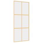 Glazen Schuifdeur - Goud Aluminium - OP=OP! - Design Outlet, Doe-het-zelf en Verbouw, Deuren en Horren, 80 tot 100 cm, Binnendeur