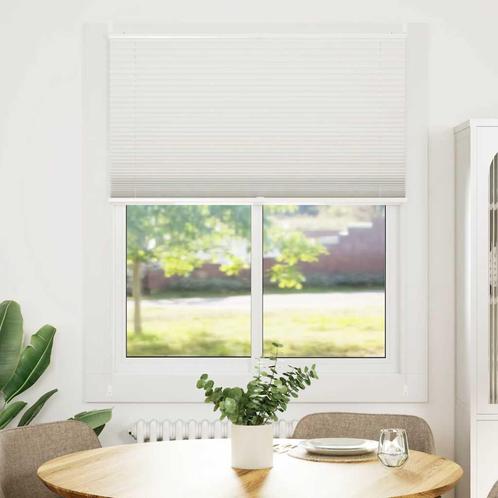 vidaXL Plisséjaloezie 110x125 cm wit, Huis en Inrichting, Stoffering | Gordijnen en Lamellen, Wit, Nieuw, Verzenden