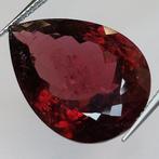 1 pcs Rood Toermalijn - 11.87 ct - Antwerp Laboratory for, Sieraden, Tassen en Uiterlijk, Edelstenen, Nieuw
