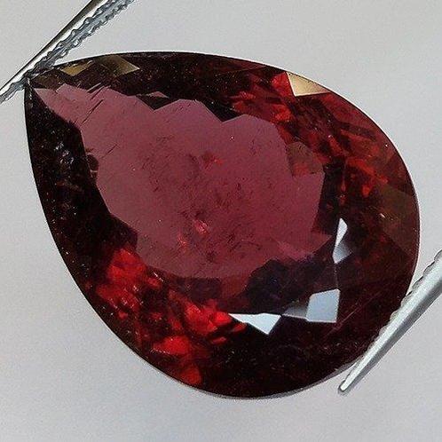 1 pcs Rood Toermalijn - 11.87 ct - Antwerp Laboratory for, Sieraden, Tassen en Uiterlijk, Edelstenen