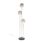*WOONWINKEL* Kare Design Al Capone Gouden Vloerlamp Met Glas, Huis en Inrichting, Lampen | Vloerlampen, Verzenden, Nieuw