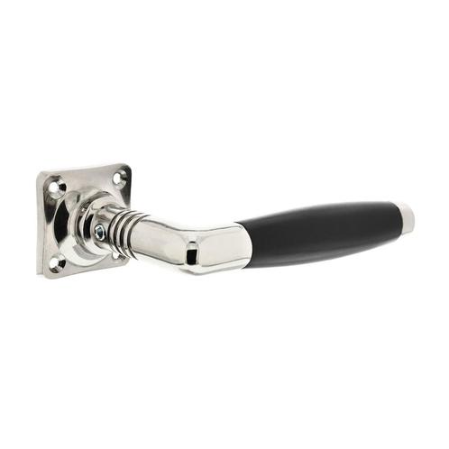 Deurklink ton basic nikkel vierkant rozet, Doe-het-zelf en Verbouw, Hang- en Sluitwerk, Klink of Kruk, Nieuw, Koper of Messing