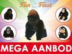 Knuffel gorilla - Het grootste aanbod pluche gorilla's, Nieuw, Overige typen, Ophalen of Verzenden