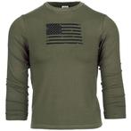 Shirt met lange mouw voor kinderen USA groen-122/128 NIEUW, Kinderen en Baby's, Kinderkleding | Maat 128, Ophalen of Verzenden