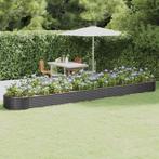 vidaXL Plantenbak 544x100x36 cm gepoedercoat staal, Tuin en Terras, Bloembakken en Plantenbakken, 100 cm of meer, Verzenden, Nieuw