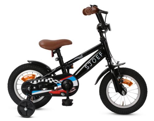SJOEF Race Jongensfiets 12 inch - Zwart, Fietsen en Brommers, Fietsen | Kinderfietsjes, Minder dan 16 inch, Verzenden