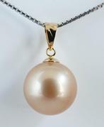 Hanger - 18 kt geelgoud - ronde, Golden South Sea Parel -