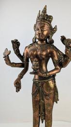 Groot beeld Avalokitevara - Koper - Nepal (Zonder, Antiek en Kunst