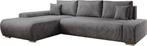 2dekans | Sofa Iseo - Links - Met slaapfunctie - Donkergrijs, Ophalen of Verzenden, Zo goed als nieuw