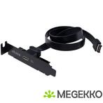 Akasa Low Profile PCI Bracket Adapter USB 3.1 Typ C - zwart, Verzenden, Nieuw