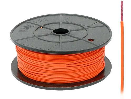 FLRY -B kabel - 1x 1,00mm - Oranje - Rol 100 meter, Doe-het-zelf en Verbouw, Elektra en Kabels, Kabel of Snoer, Nieuw, Ophalen of Verzenden