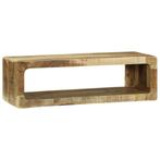 vidaXL TV Kast met plank met opslag Bruin Massief mangohout, Huis en Inrichting, Verzenden, Nieuw