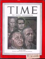 Cover Time Magazine1945 met de heren van hitler, Verzamelen, Militaria | Tweede Wereldoorlog, Verzenden, Foto of Poster