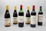 Zes flessen Bordeaux en Côtes du Rhône, Verzamelen, Gebruikt