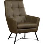 Leren fauteuil Proud - Rancho Green (olijf/groen), Huis en Inrichting, Fauteuils, Nieuw, Ophalen of Verzenden, 75 tot 100 cm, Industrieel, Modern