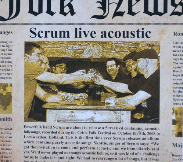 Scrum - Live Acoustic - CD, Cd's en Dvd's, Cd's | Overige Cd's, Ophalen of Verzenden