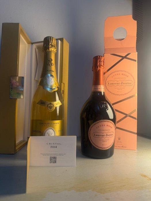 2014 Laurent-Perrier, Louis Roederer, Cuvée Rosé, Cristal -, Verzamelen, Wijnen