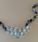 Ketting - Sterlingzilver ketting met ui geslepen prasioliet