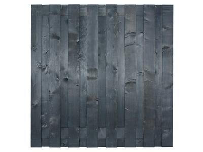 Schutting Tuinscherm Hamburg 180x180cm Zwart Gespoten Grenen, Tuin en Terras, Schuttingen, Minder dan 3 meter, Nieuw, Hout, 1 tot 2 meter