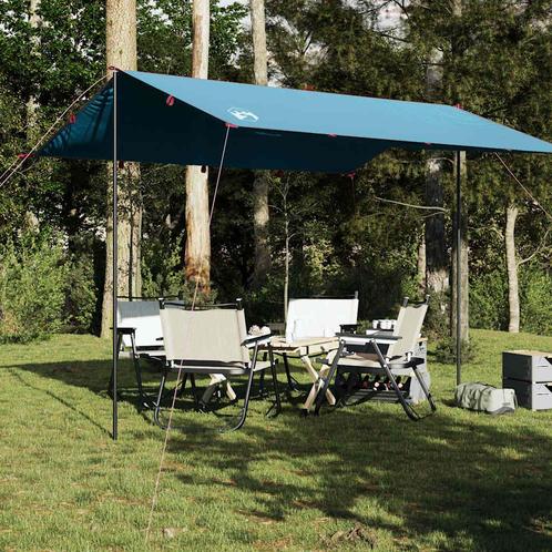vidaXL Kampeerluifel waterdicht 360x294 cm blauw, Caravans en Kamperen, Tenten, Nieuw, tot en met 2, Verzenden