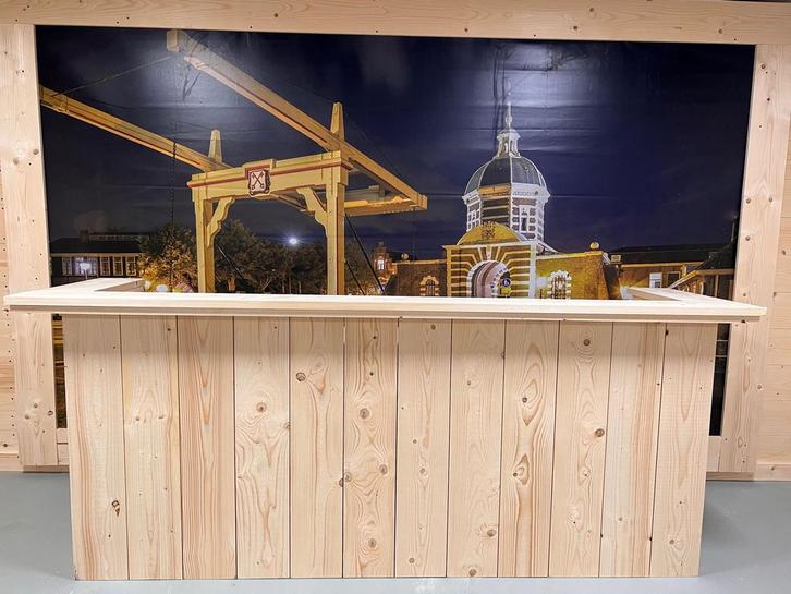 Steigerhouten Bar – Robuust, op maat & SNEL leverbaar!, Huis en Inrichting, Barren, Nieuw, Inclusief barstoelen, Ophalen of Verzenden