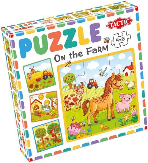 My First Puzzle - On the Farm (4x6 stukjes) | Tactic -, Kinderen en Baby's, Speelgoed | Kinderpuzzels, Nieuw, Verzenden