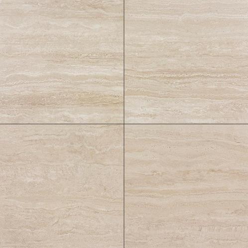 Vloertegel / wandtegel travertine creme 59.7x59.7, Doe-het-zelf en Verbouw, Tegels, Vloertegels, Nieuw, 10 m² of meer, Keramiek