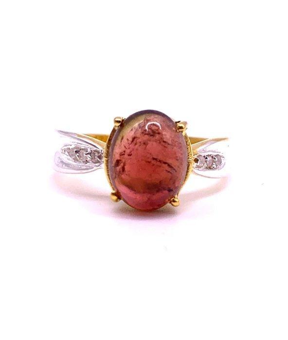 Zonder Minimumprijs - Ring - 9 kt. Geel goud, Zilver, Sieraden, Tassen en Uiterlijk, Ringen