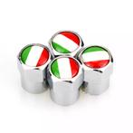 TT-products ventieldoppen aluminium Italiaanse vlag zilver 4, Nieuw, Ophalen of Verzenden