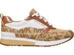 Michael Kors Allie - Sneaker - Bruin logo print - Beige, Kleding | Dames, Verzenden, Zo goed als nieuw