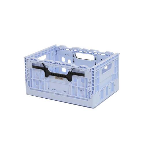 Wicked Smart Crate Licht Blauw met zwarte grepen, Fietsen en Brommers, Fietsaccessoires | Fietsmanden, Nieuw, Verzenden