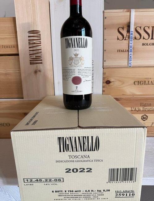 2022 Marchesi Antinori, Tignanello - Toscane IGT - 1 Fles, Verzamelen, Wijnen