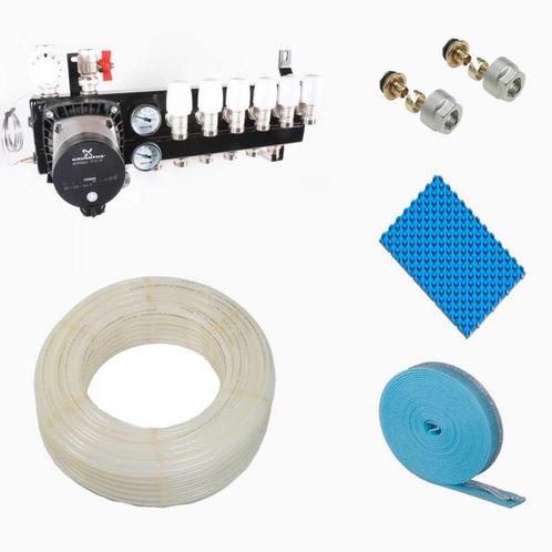 Hoofdverwarming set tot 10 m2 - Vloerverwarming - A Label, Doe-het-zelf en Verbouw, Verwarming en Radiatoren, Radiator, Nieuw