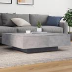 vidaXL Salontafel 100x100x31 cm bewerkt hout betongrijs, Verzenden, Nieuw, Minder dan 50 cm, Overige houtsoorten