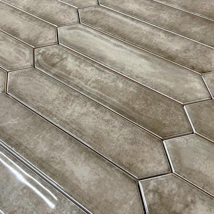 Piket Wandtegels Keramiek 5x25 cm – Punt Tegels – Hoogglans, Doe-het-zelf en Verbouw, Tegels, Nieuw, Verzenden
