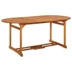 vidaXL Tuintafel 180x90x75 cm massief acaciahout, Verzenden, Nieuw, Hout