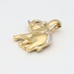 Hanger - 14 karaat Geel goud, Witgoud - 0.01ct. tw. Diamant