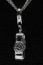 Zilveren Horloge hanger en/of bedel, Sieraden, Tassen en Uiterlijk, Bedels, Nieuw, Verzenden
