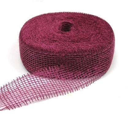 Jute band juteband jutte seringen rol 40 meter 5 cm., Huis en Inrichting, Woonaccessoires | Kunstplanten en Kunstbloemen, Nieuw